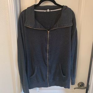 Medium Victoria Secret zipper jacket no hood black